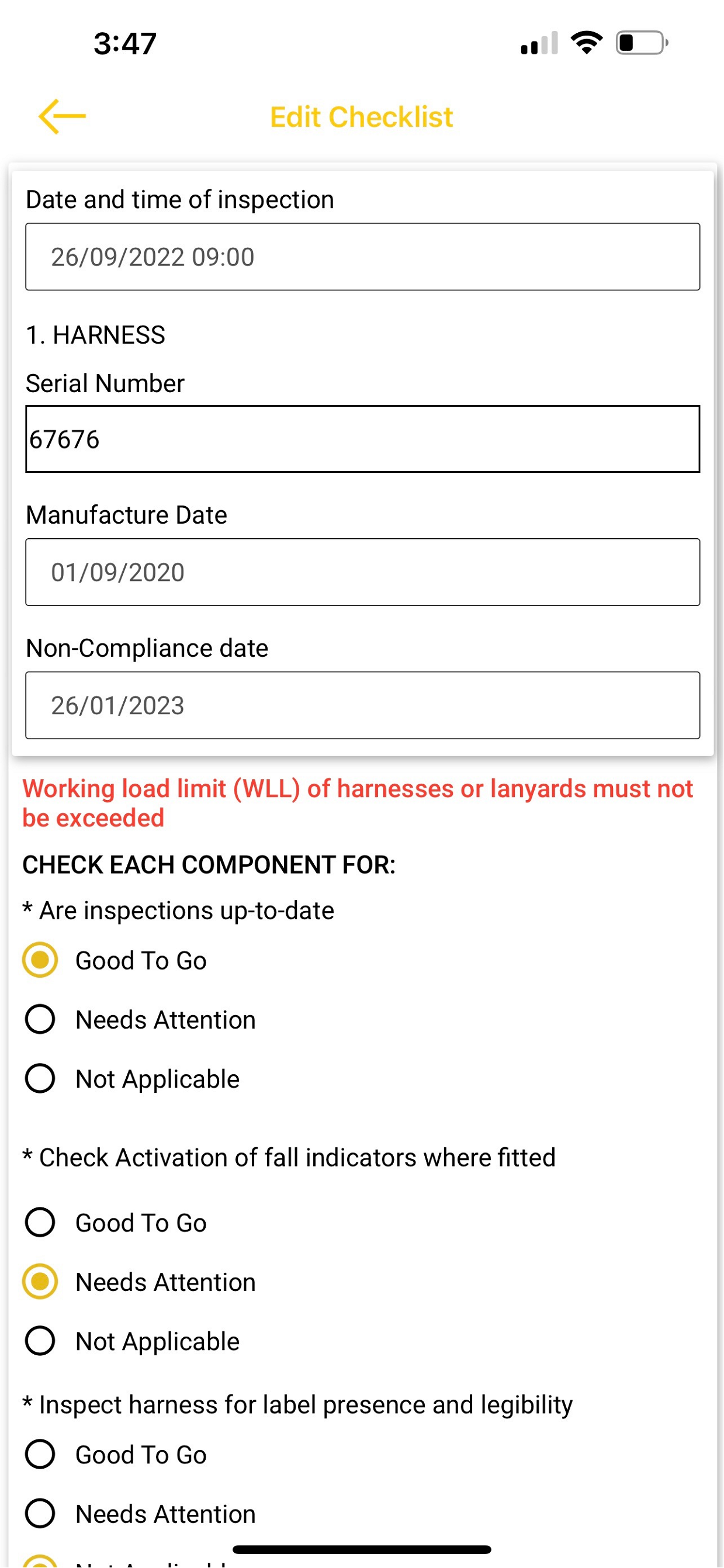 Vehicle and Equipment Pre-starts